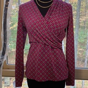 Chapter Club long sleeve v neck blouse